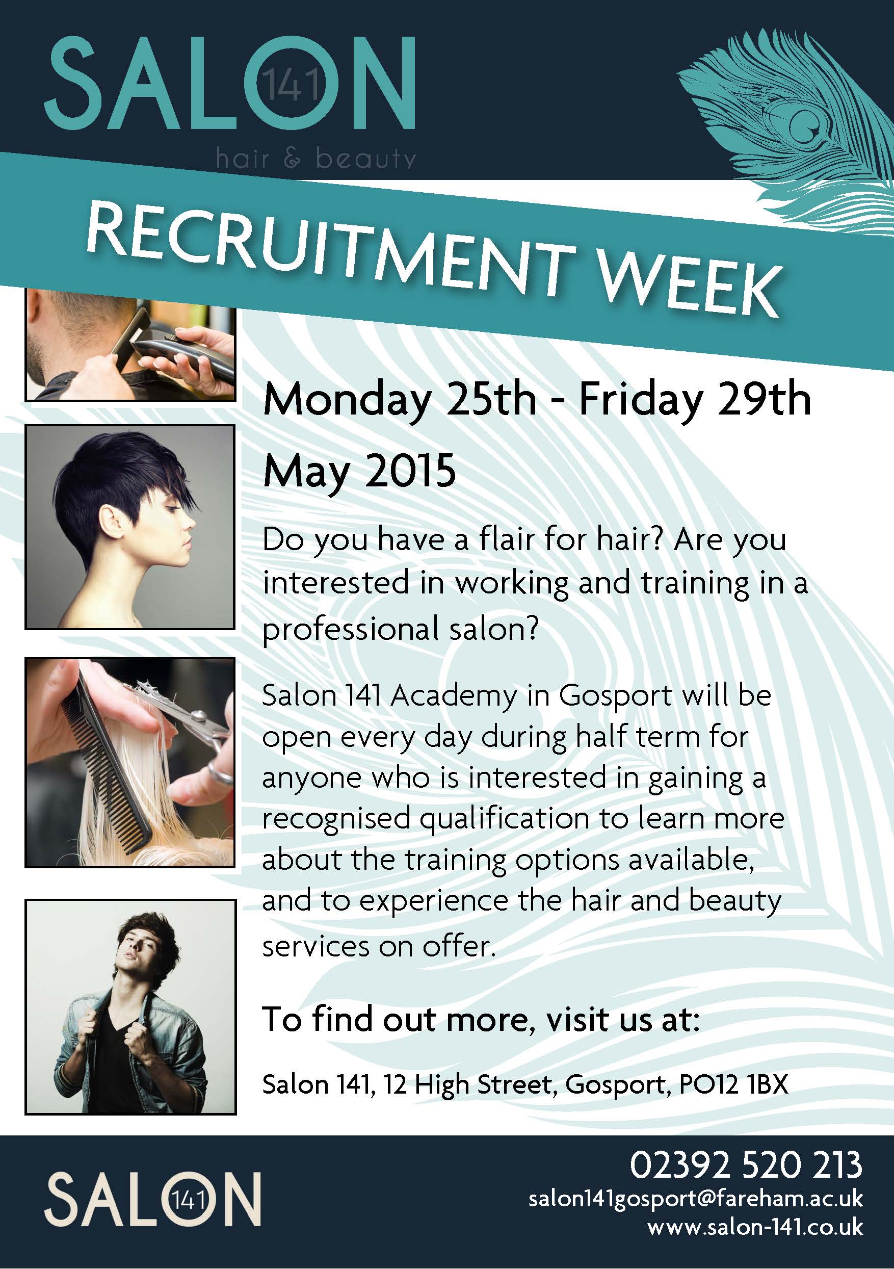 Salon Recruitment Week Flyer
